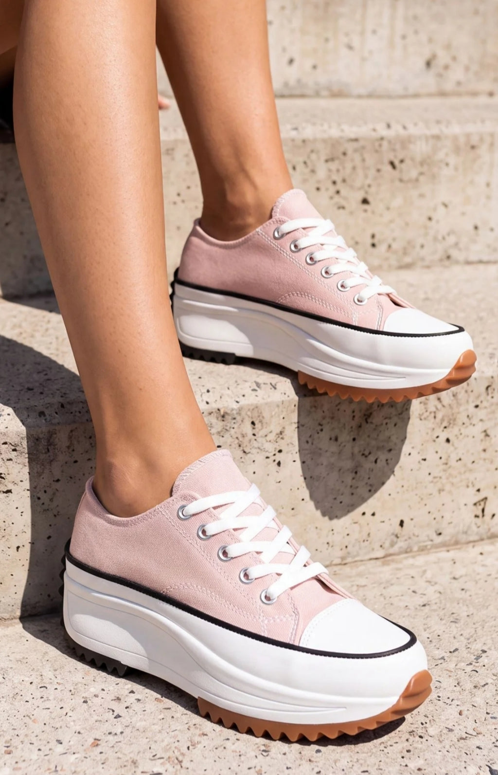 Women's Platform Canvas Sneakers, All day Comfort and Style