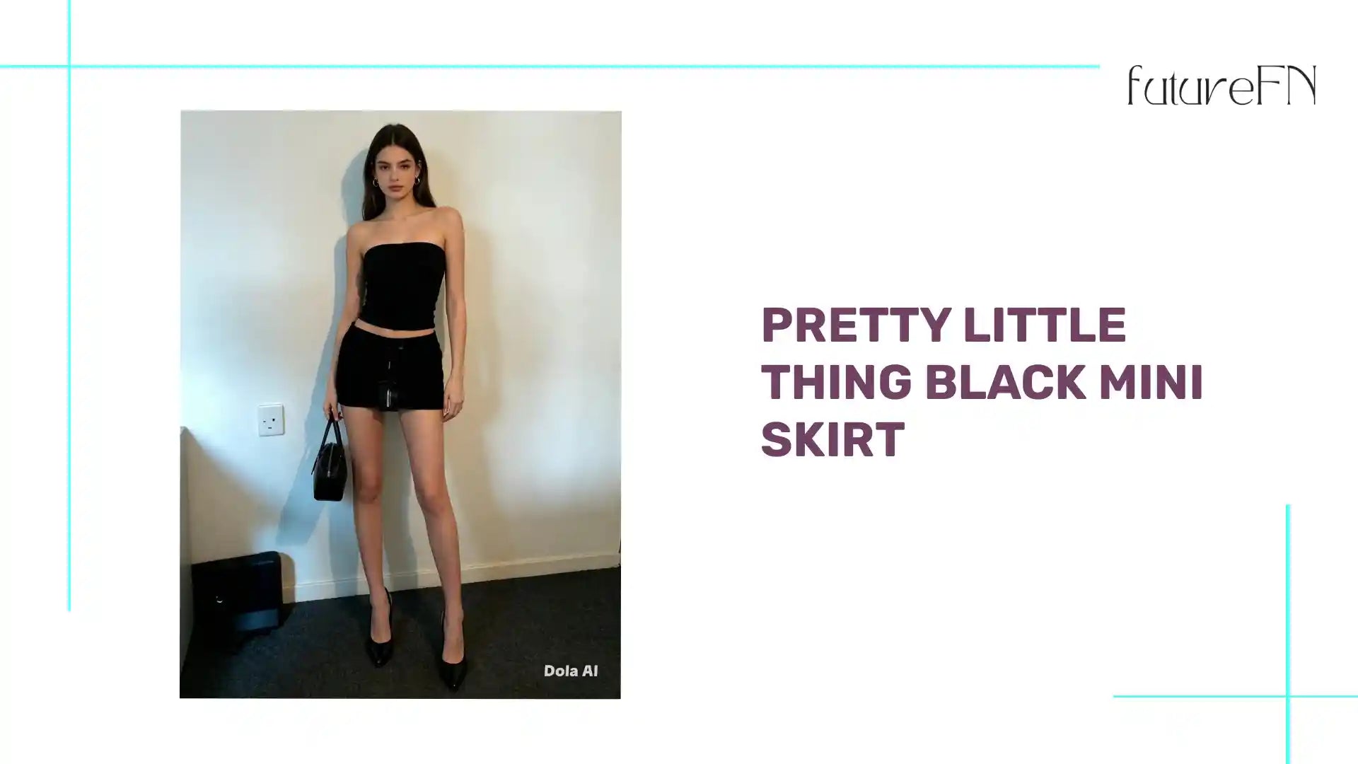 Pretty Little Thing Black Mini Skirt by@Outfy